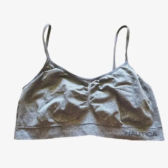 2 for $30 Nautica Gray Wireless Sports Bra  Loungewear Lightweight Size XL - Picture 1 of 6